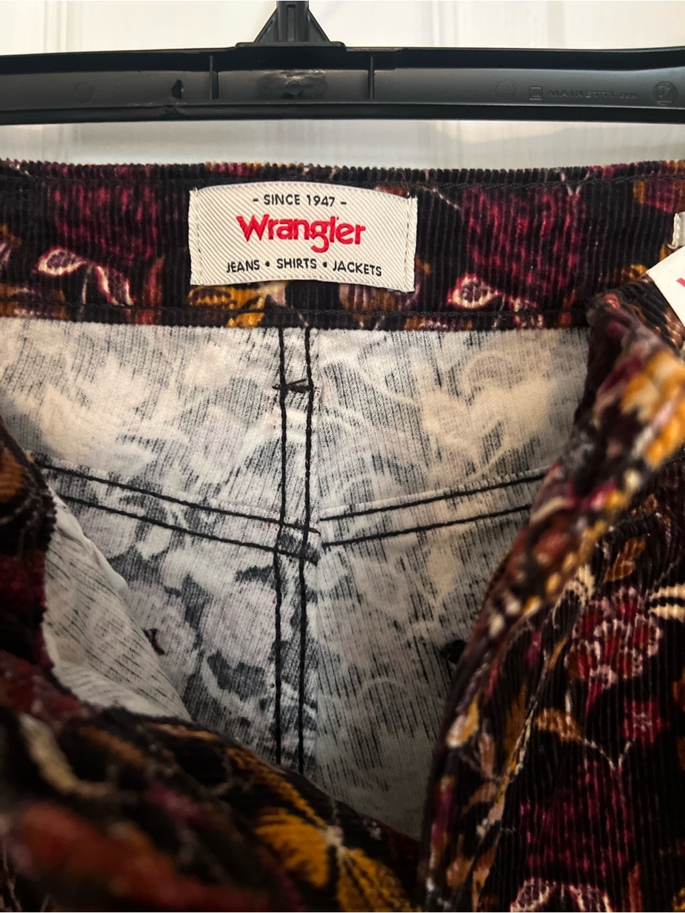 Wrangler Fierce Flare Corduroy Pants / floral - Picture 7 of 9